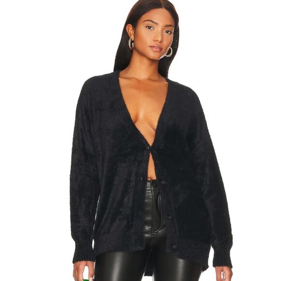 Steve Madden Mimi Cardigan in Black NWT Size Medium - Picture 1 of 2